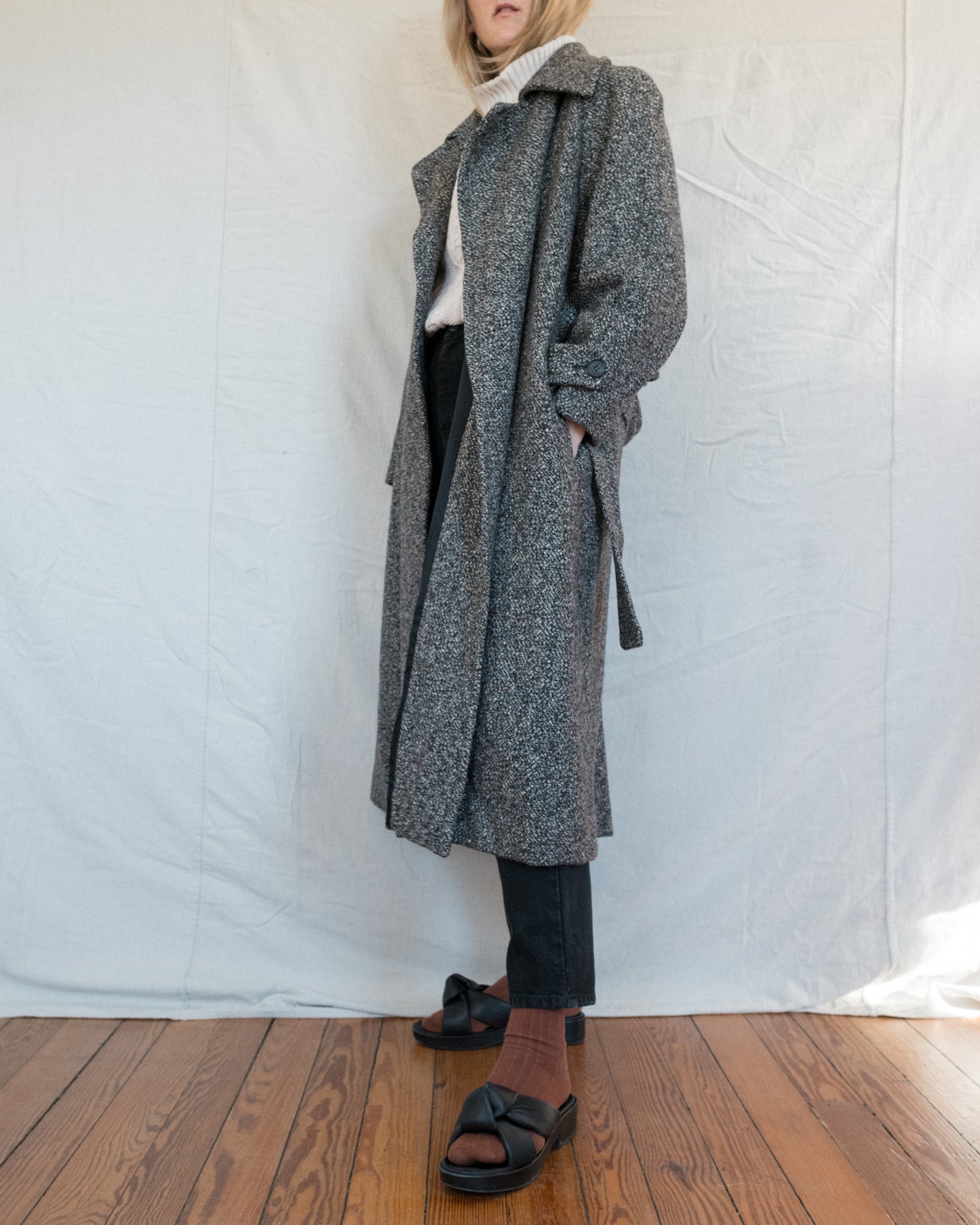 Vintage Tweed Coat (S/M)