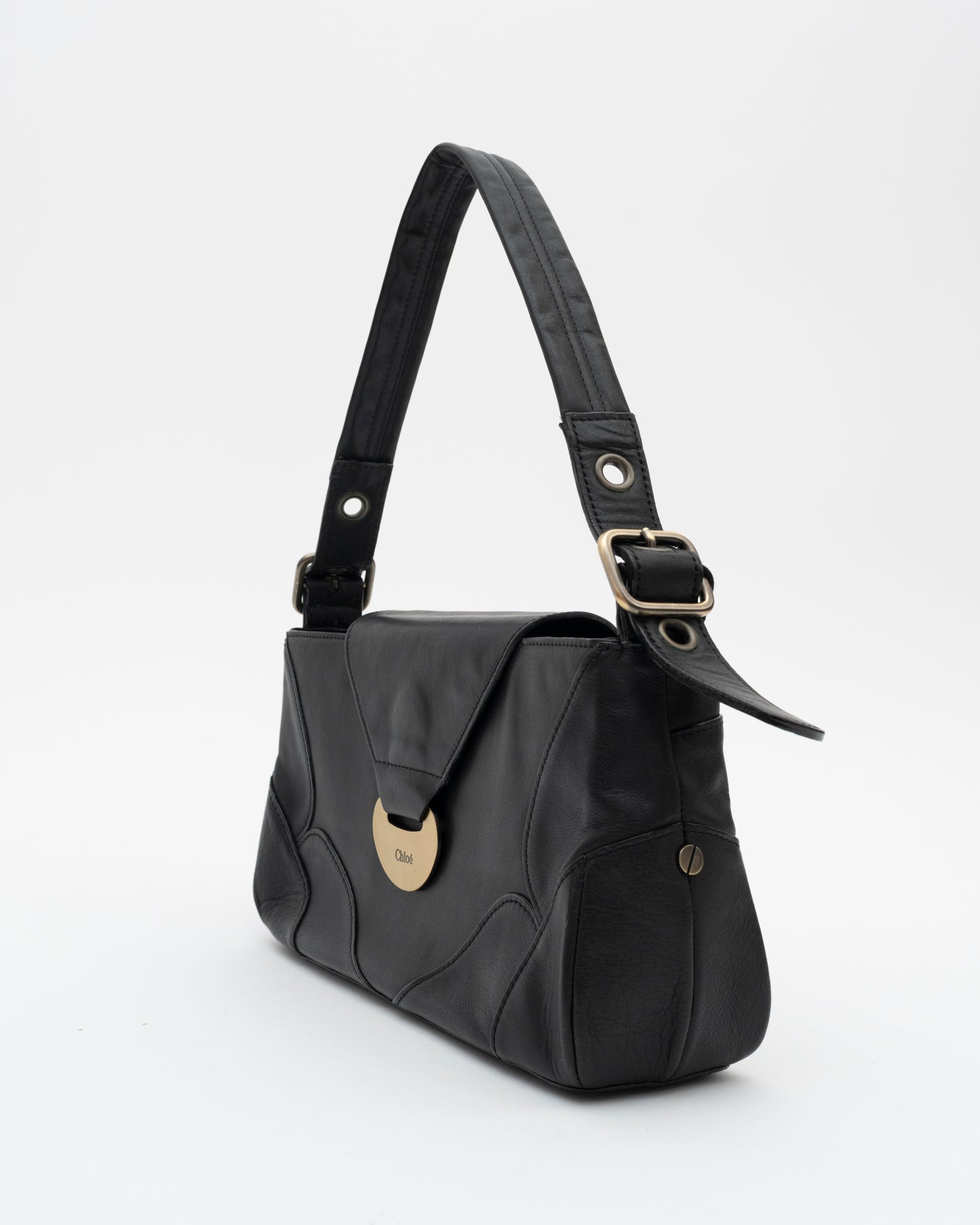 2000s CHLOE Black Shoulder Bag