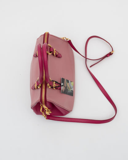 2000s MIU MIU Pink Leather Two-Way Bag
