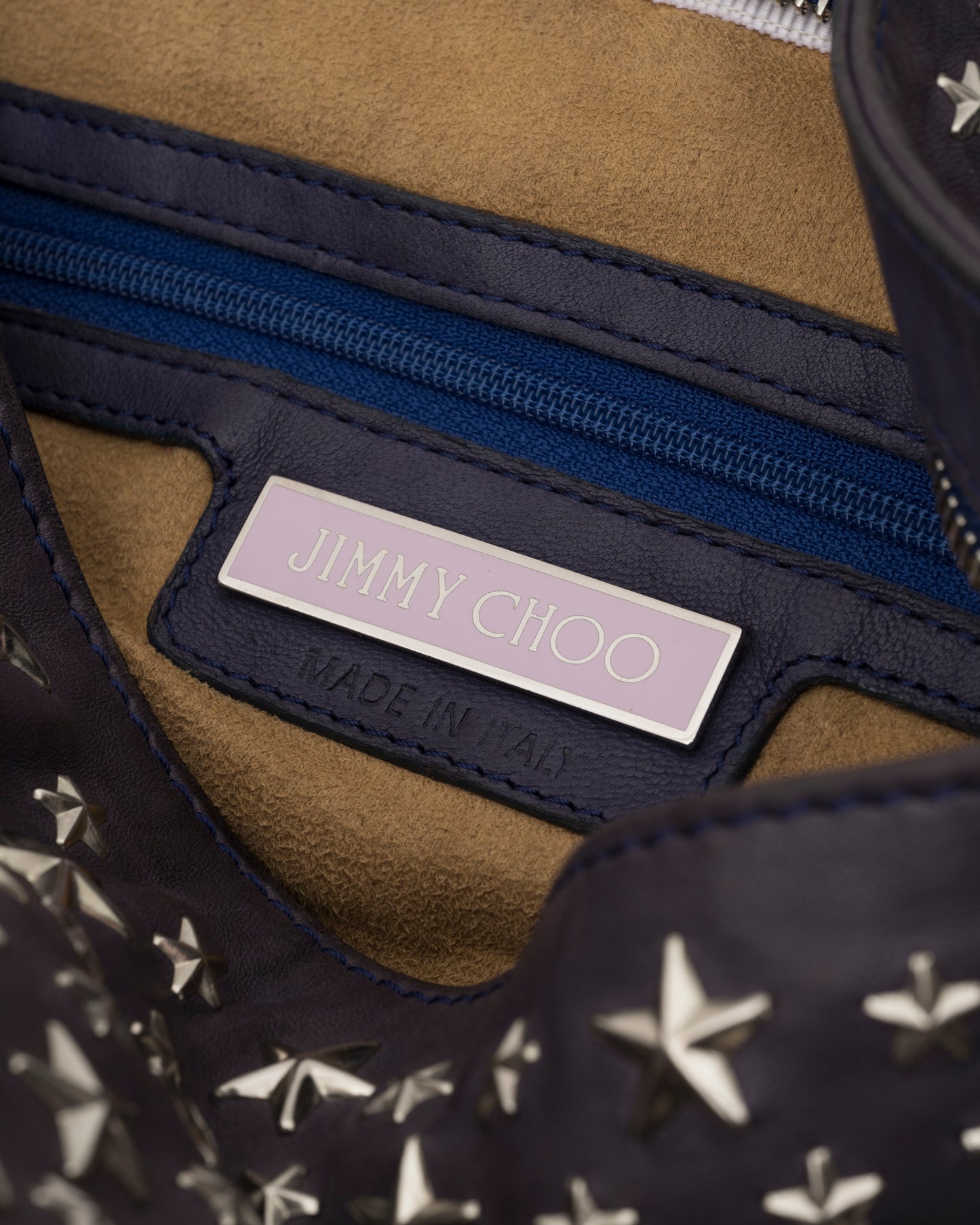 2000s JIMMY CHOO Purple Small Sky Bag