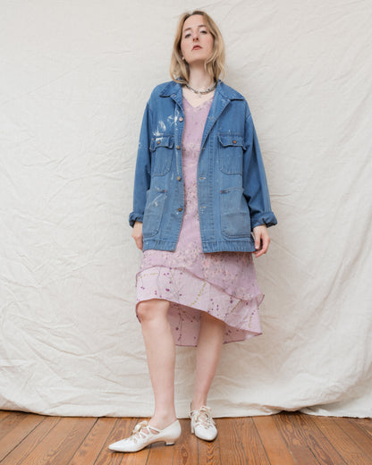 Vintage Paint Splashed Denim Chore Jacket (S-L)