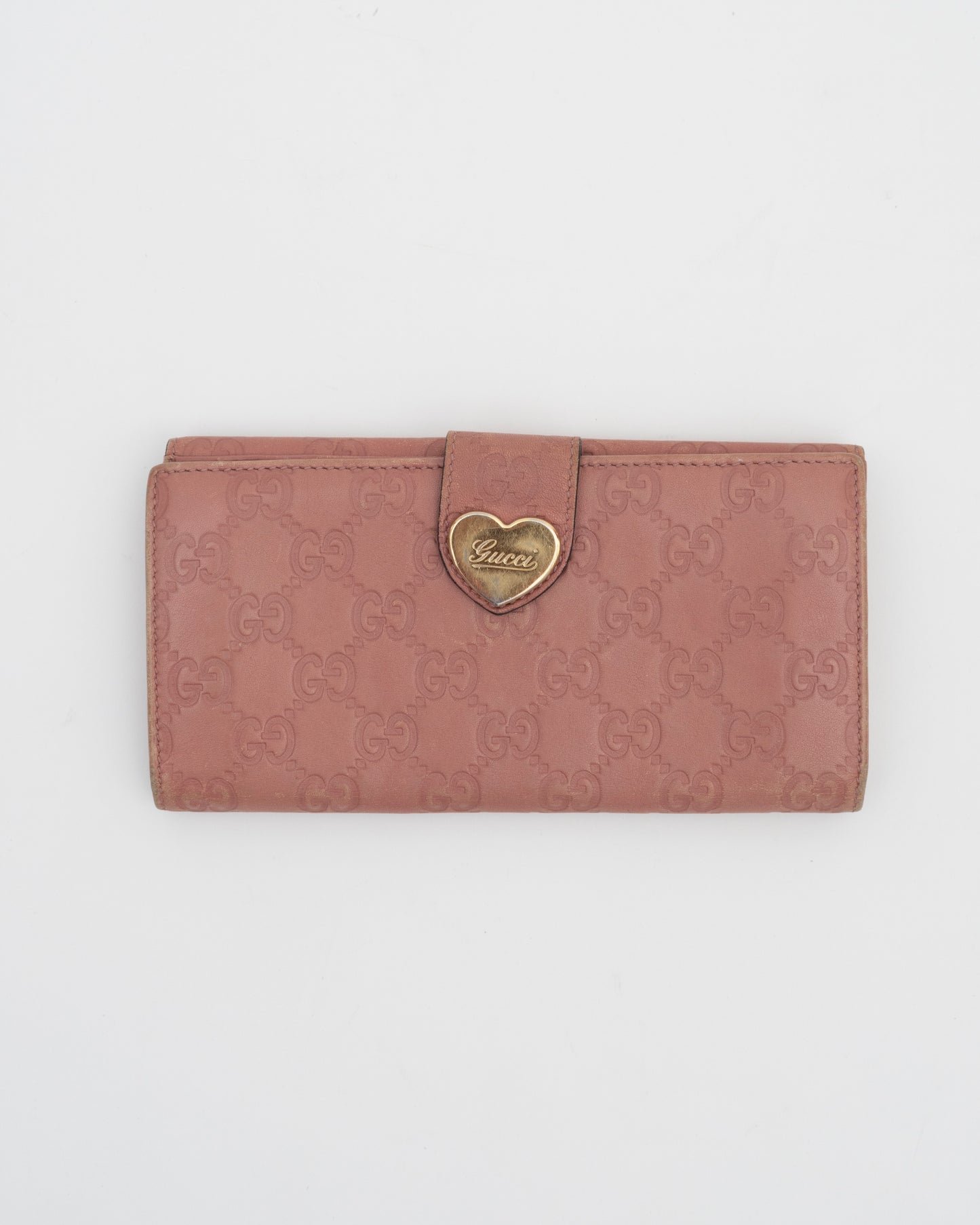 2000s GUCCI Pink GG Logo Long Wallet (as is)