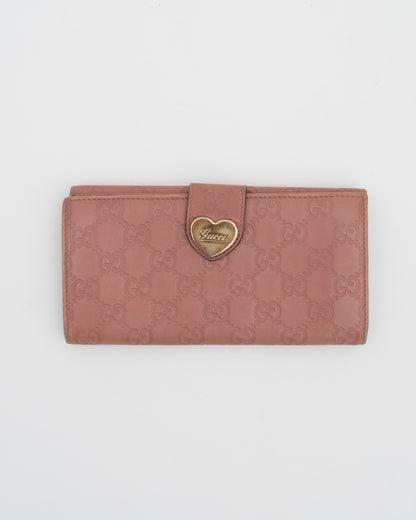 2000s GUCCI Pink GG Logo Long Wallet (as is)