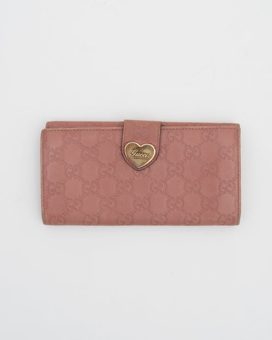 2000s GUCCI Pink GG Logo Long Wallet (as is)