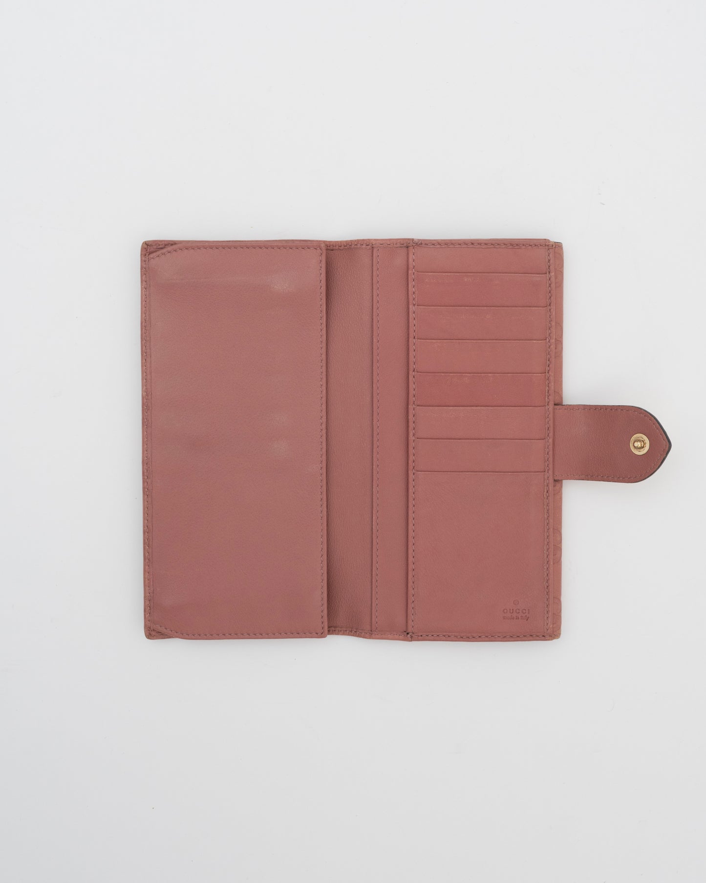 2000s GUCCI Pink GG Logo Long Wallet (as is)