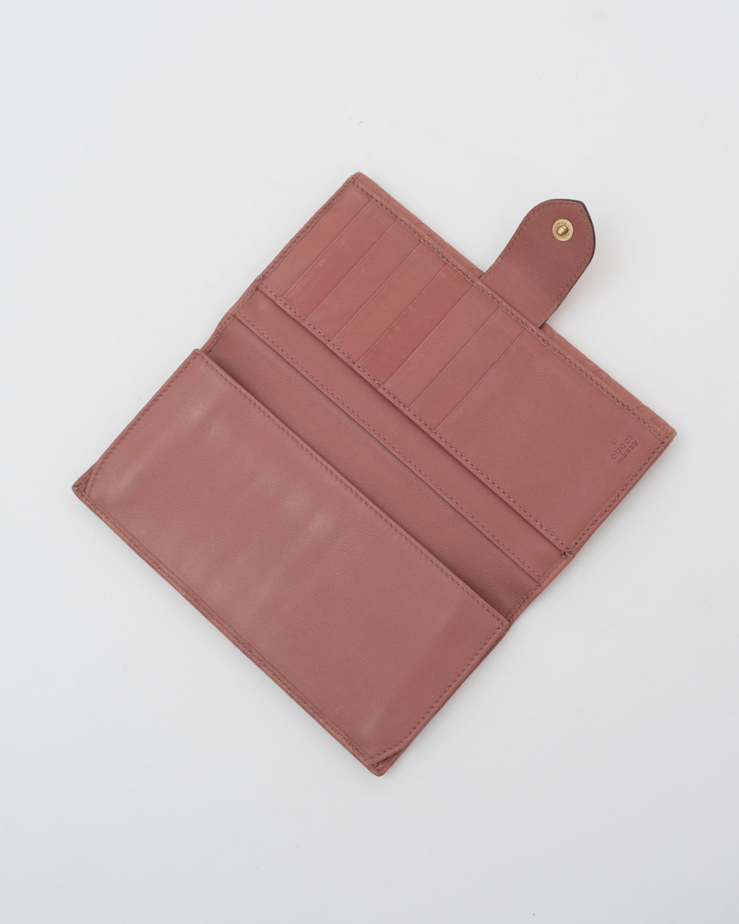 2000s GUCCI Pink GG Logo Long Wallet (as is)