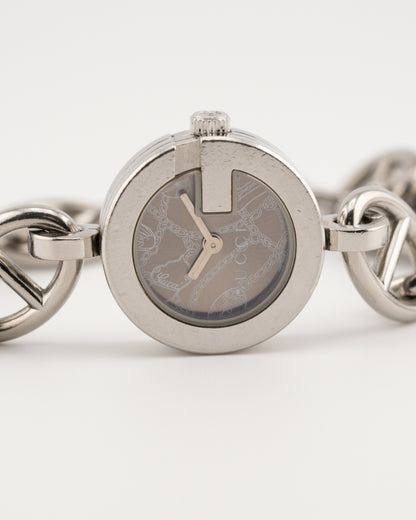 2000s GUCCI 107 Charmy Silver Charm Bracelet Watch