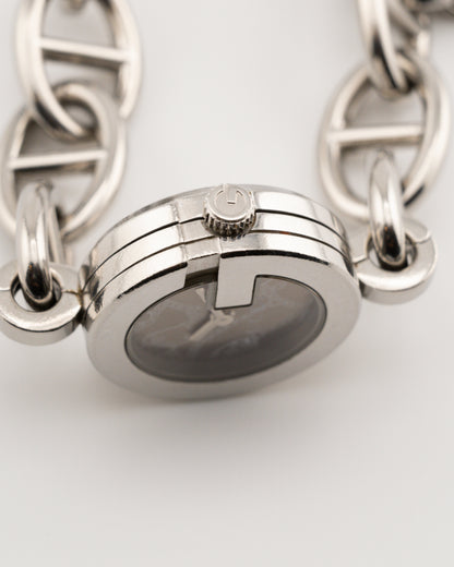 2000s GUCCI 107 Charmy Silver Charm Bracelet Watch