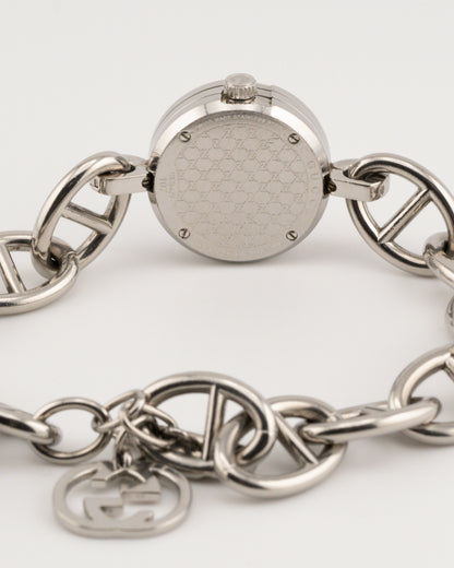 2000s GUCCI 107 Charmy Silver Charm Bracelet Watch