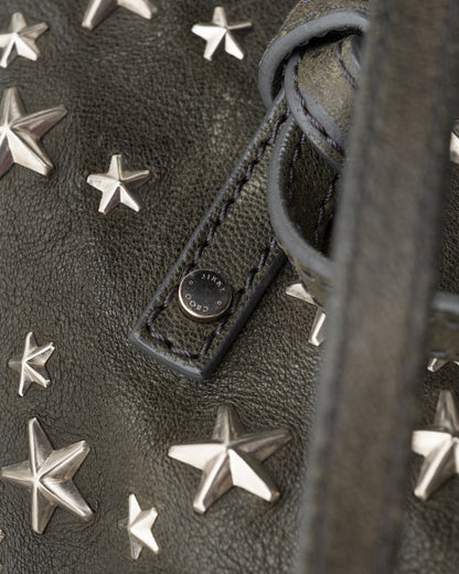 2000s JIMMY CHOO Sasha Medium Olive Leather Bag