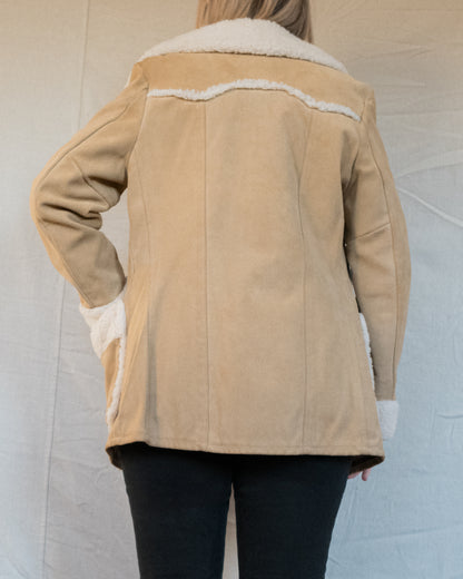 Vintage Suede + Shearling Jacket (XS/S)