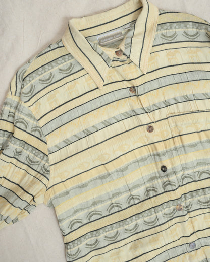 Vintage Abstract Striped Shirt (S/M)