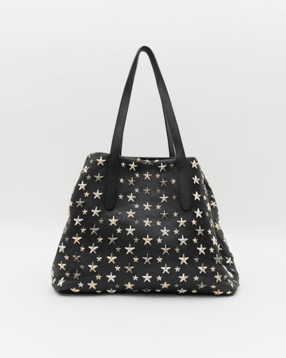 2000s JIMMY CHOO Sasha Medium Black Leather Bag