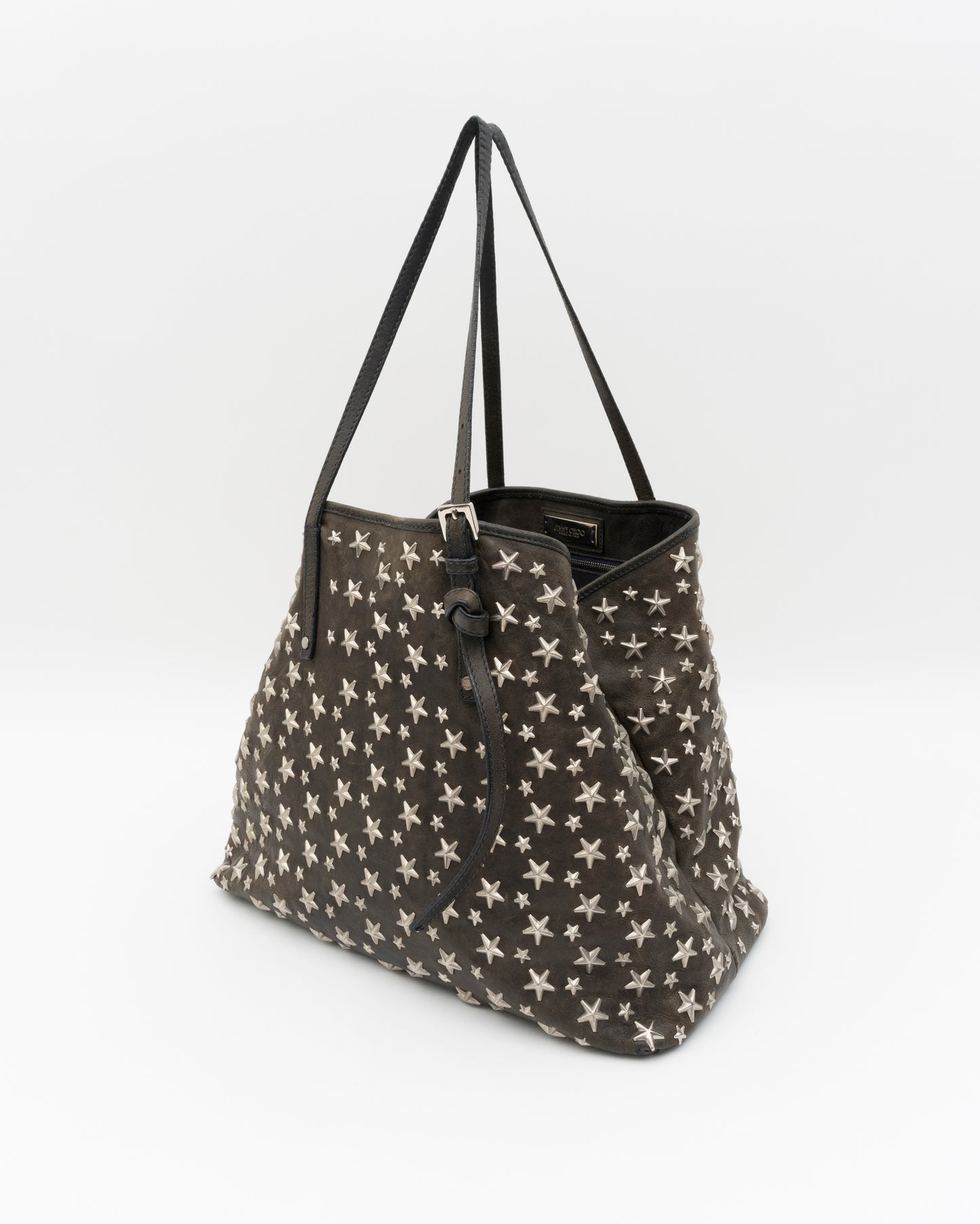 2000s JIMMY CHOO Sasha Medium Brown Leather Bag