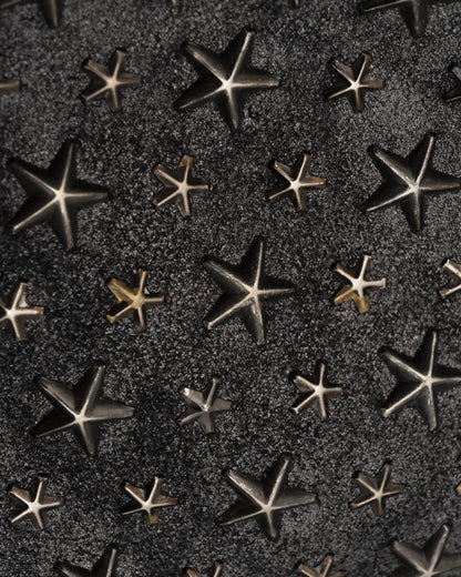 2000s JIMMY CHOO Black Metallic Star Studded Baguette Bag