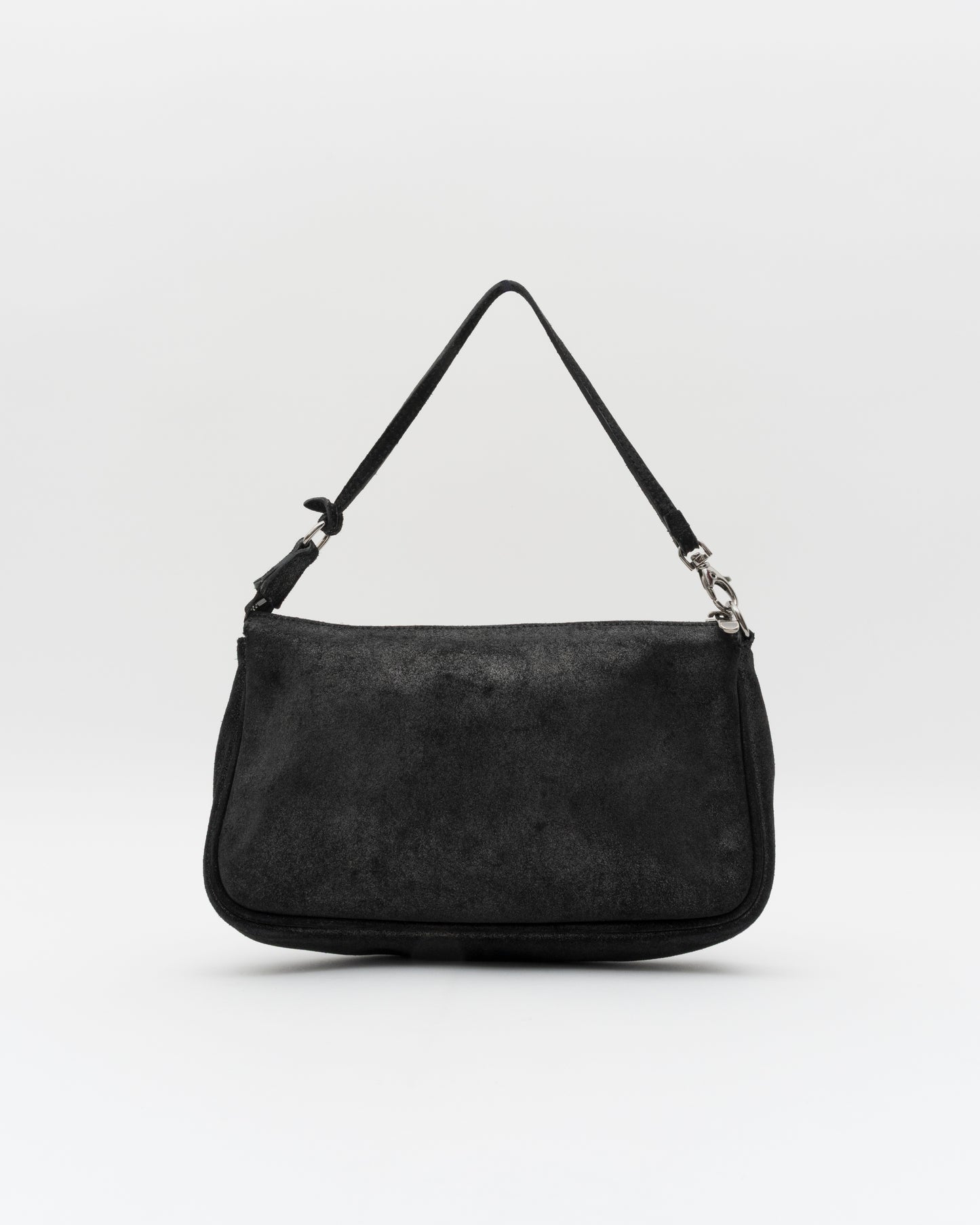 2000s JIMMY CHOO Black Metallic Star Studded Baguette Bag