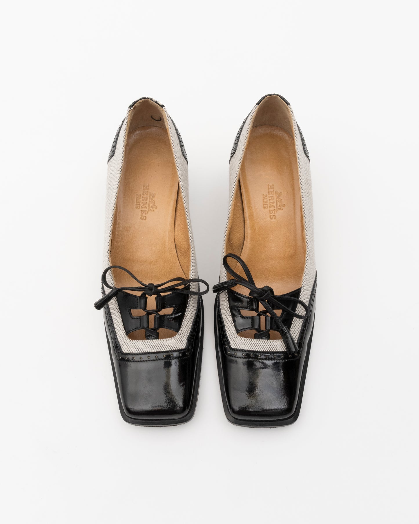 90s VTG HERMES Heeled Loafers (35.5)