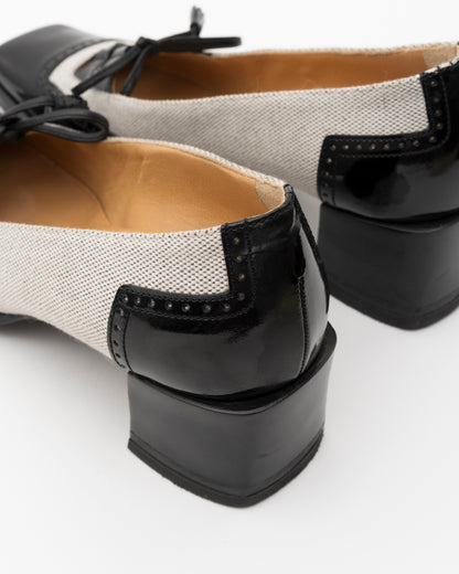 90s VTG HERMES Heeled Loafers (35.5)