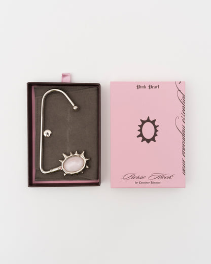COURTNEY KINNARE Pink Pearl Purse Hook