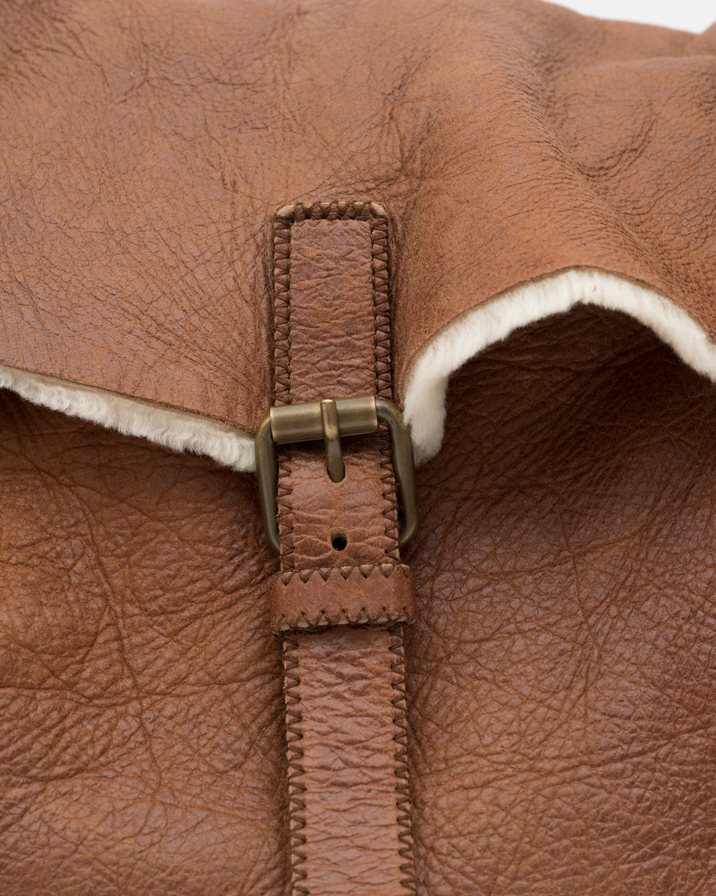 2000s MIU MIU Tan Shearling Hobo Bag