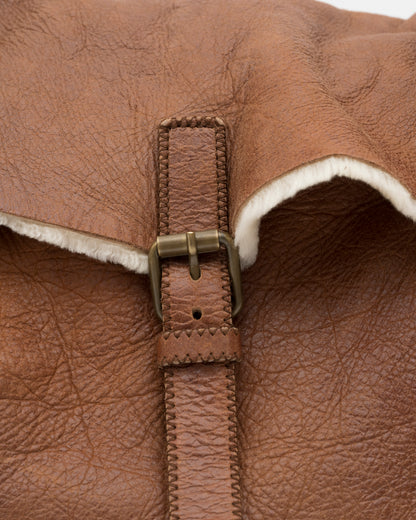 2000s MIU MIU Tan Shearling Hobo Bag