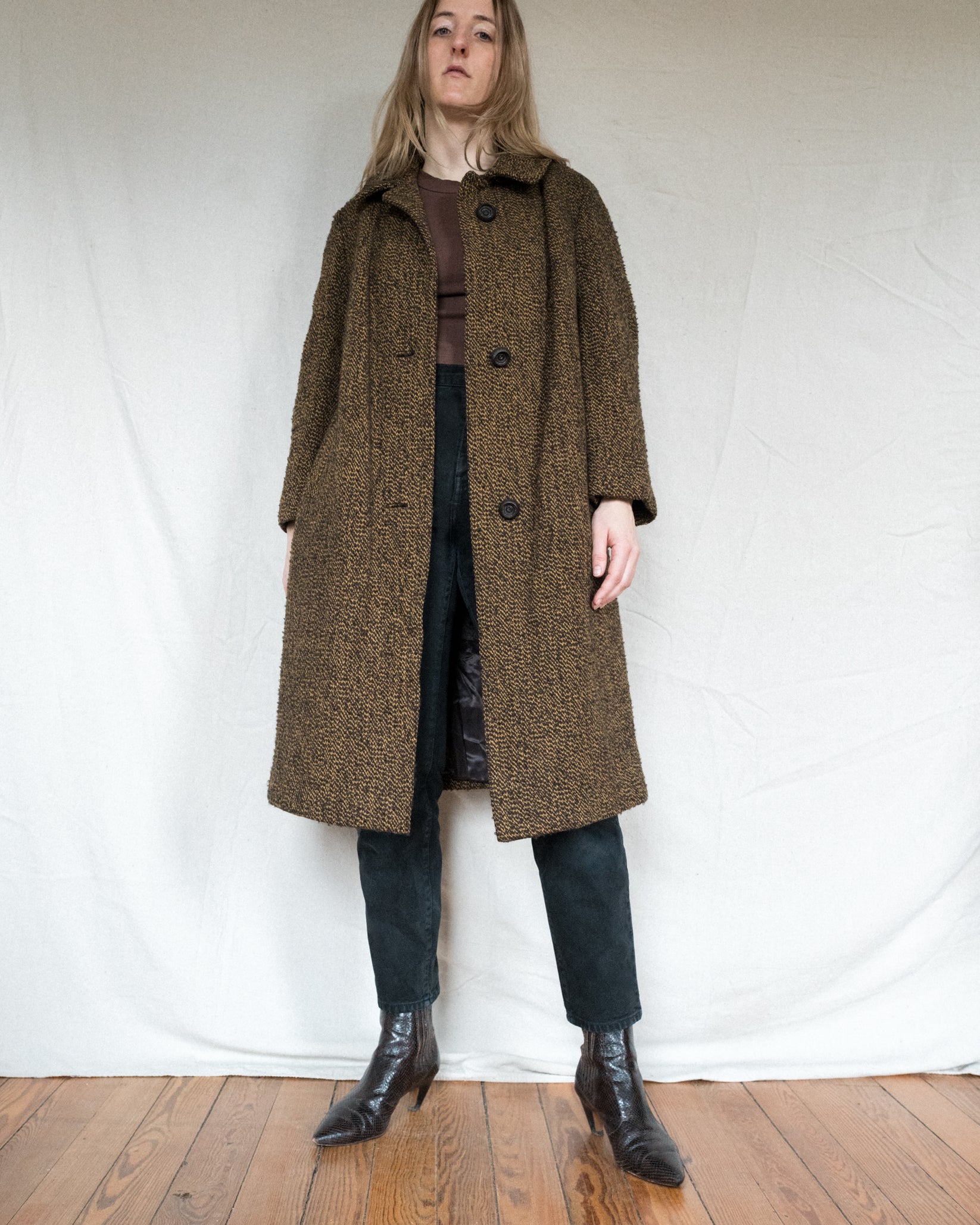 1960s Purple Tweed Coat