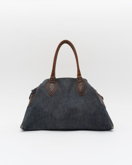 2000s FENDI Denim Etniko Du Jour Bag