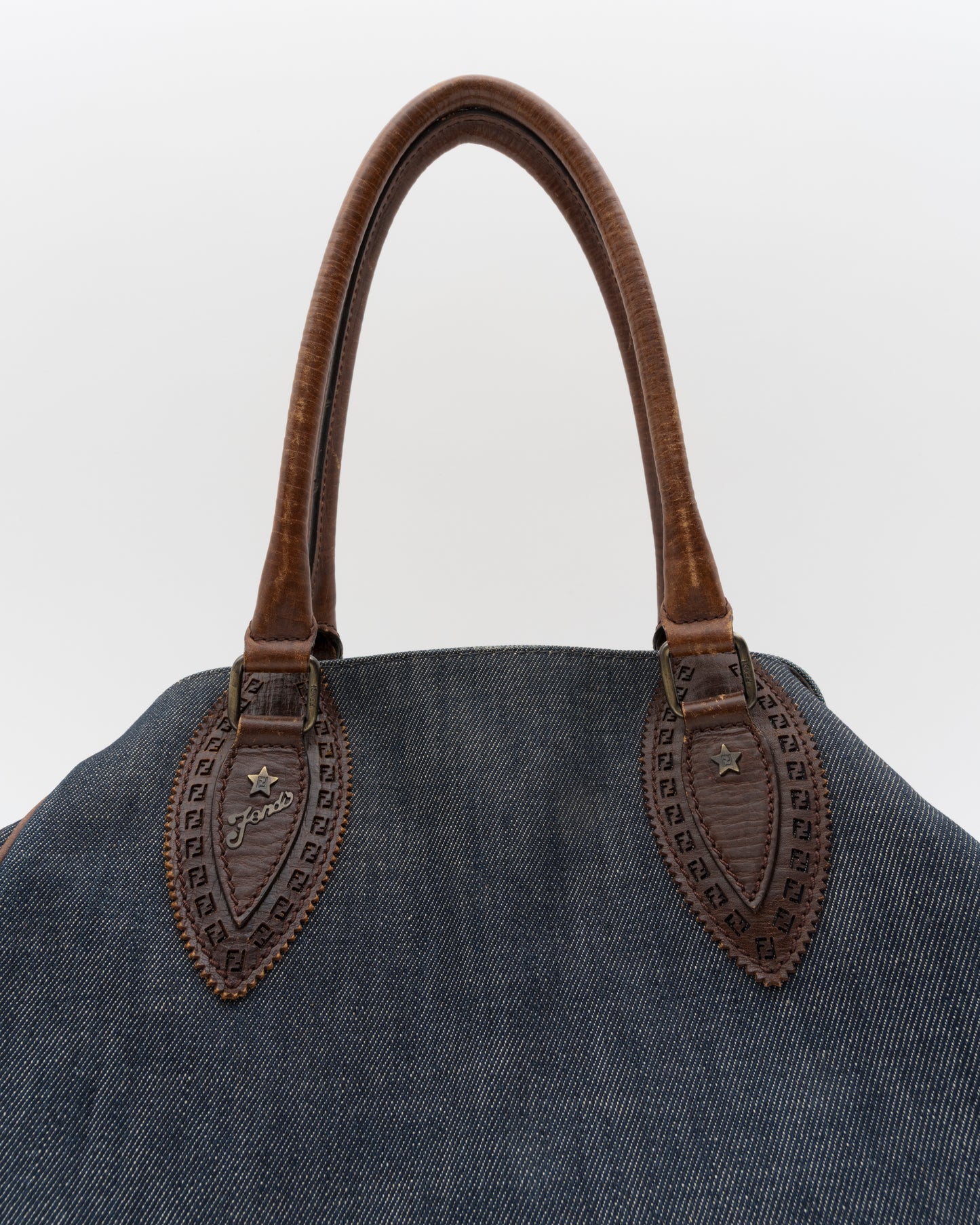 2000s FENDI Denim Etniko Du Jour Bag