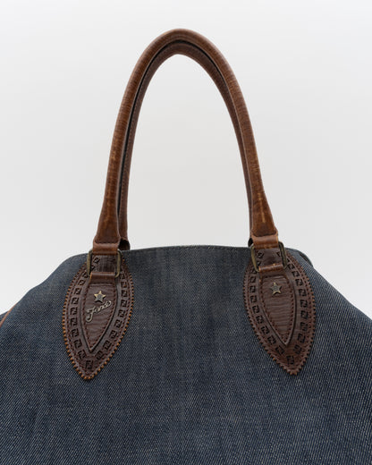 2000s FENDI Denim Etniko Du Jour Bag