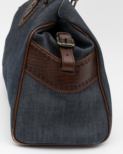 2000s FENDI Denim Etniko Du Jour Bag