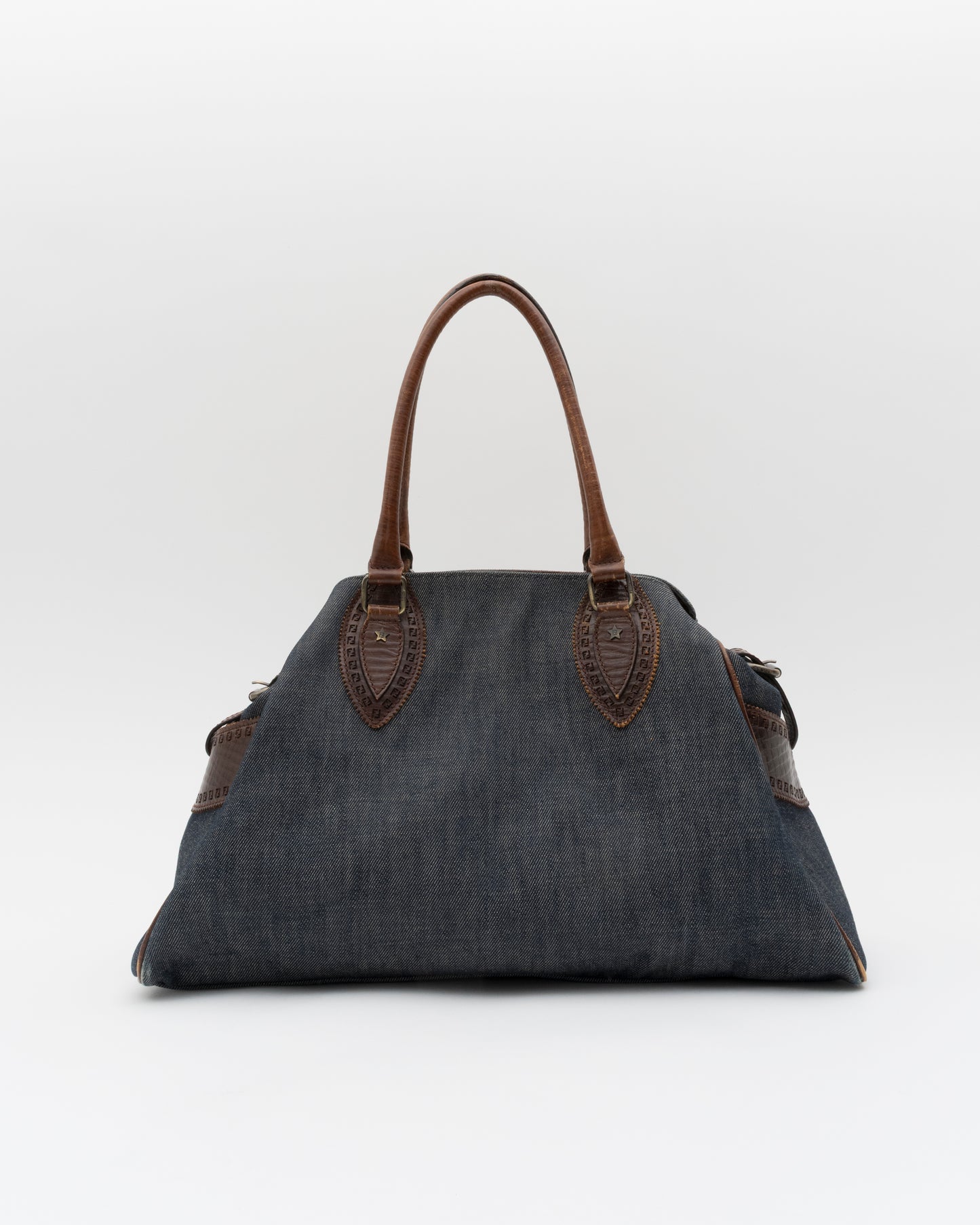 2000s FENDI Denim Etniko Du Jour Bag