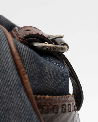2000s FENDI Denim Etniko Du Jour Bag