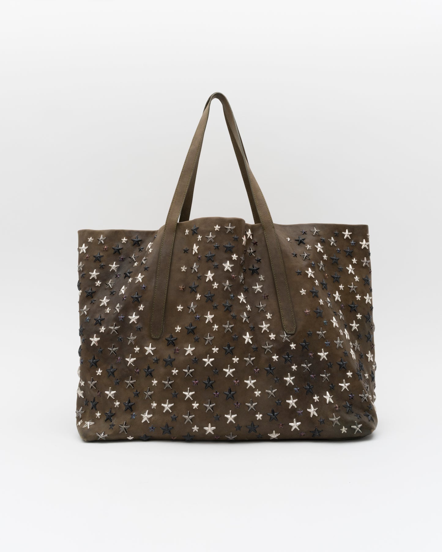2000s JIMMY CHOO Extra Large Olive Sasha Tote