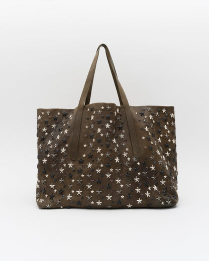 2000s JIMMY CHOO Extra Large Olive Sasha Tote