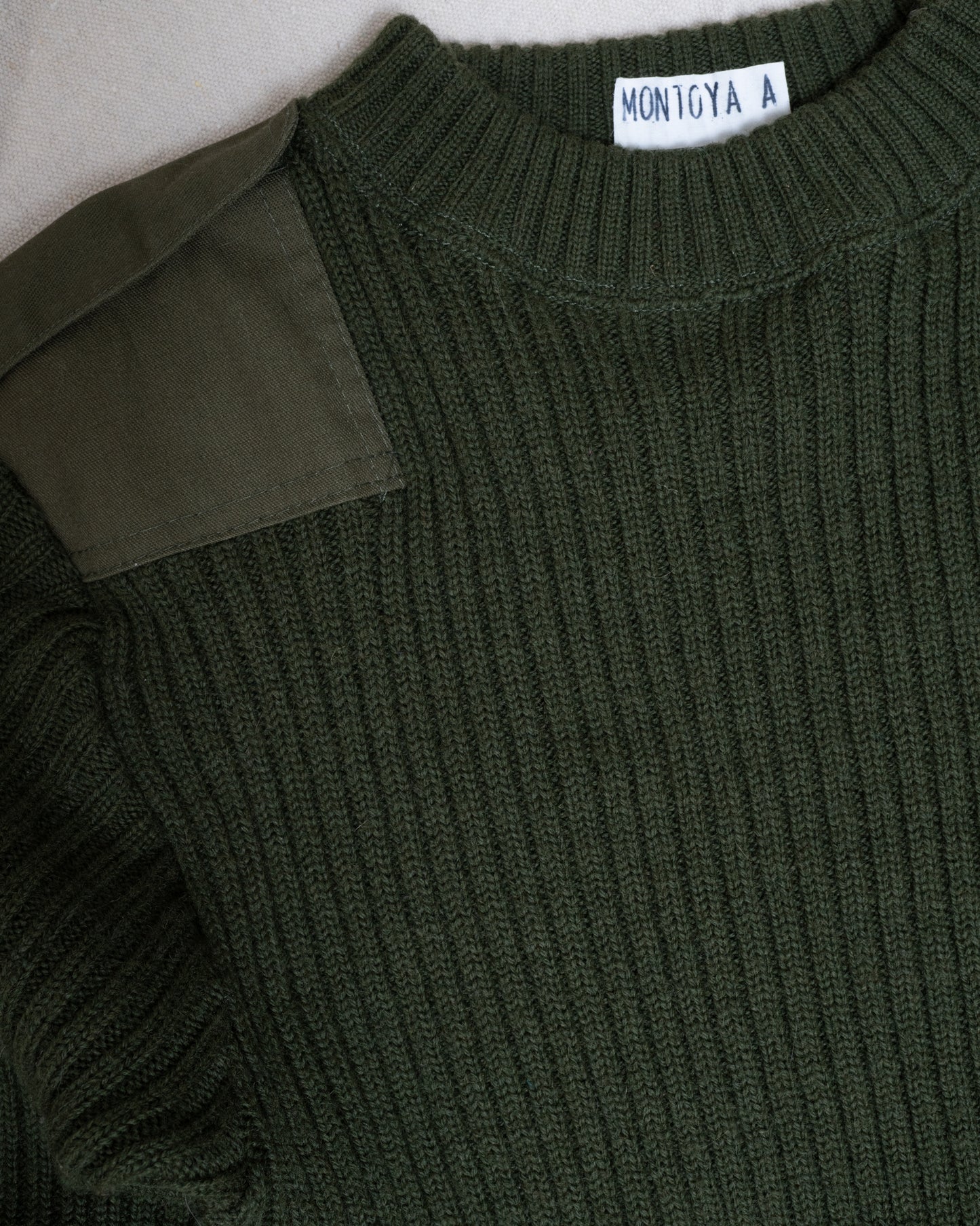 Vintage Knit Military Sweater (XS/S)