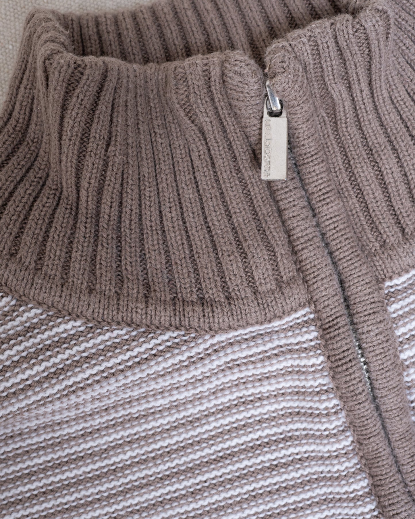 Vintage Striped Reworked Knit Sweater (S)