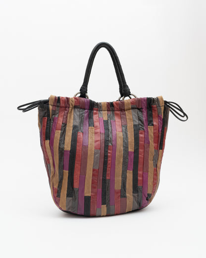 2000s MIU MIU Multicolor Patchwork Leather Bag