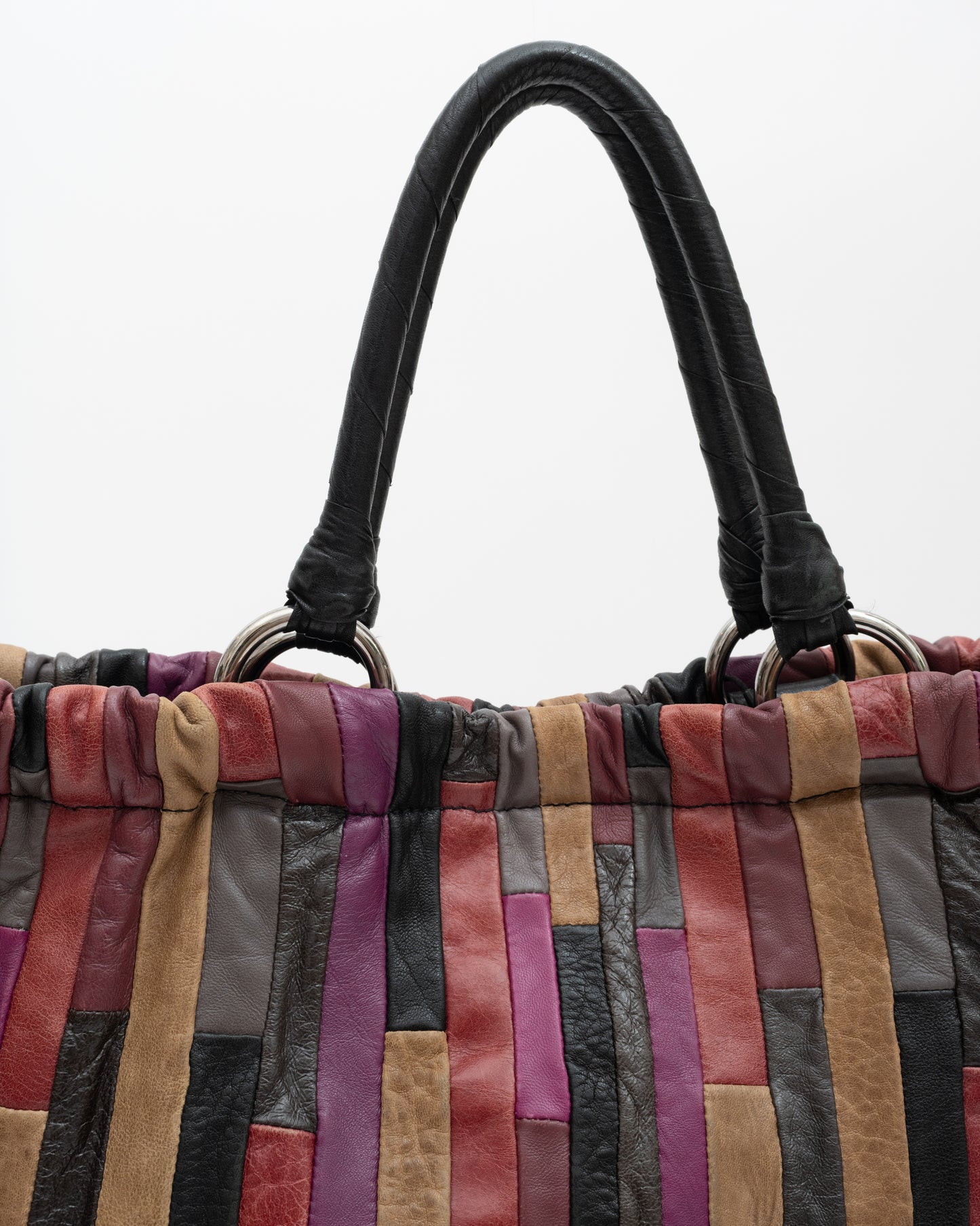 2000s MIU MIU Multicolor Patchwork Leather Bag