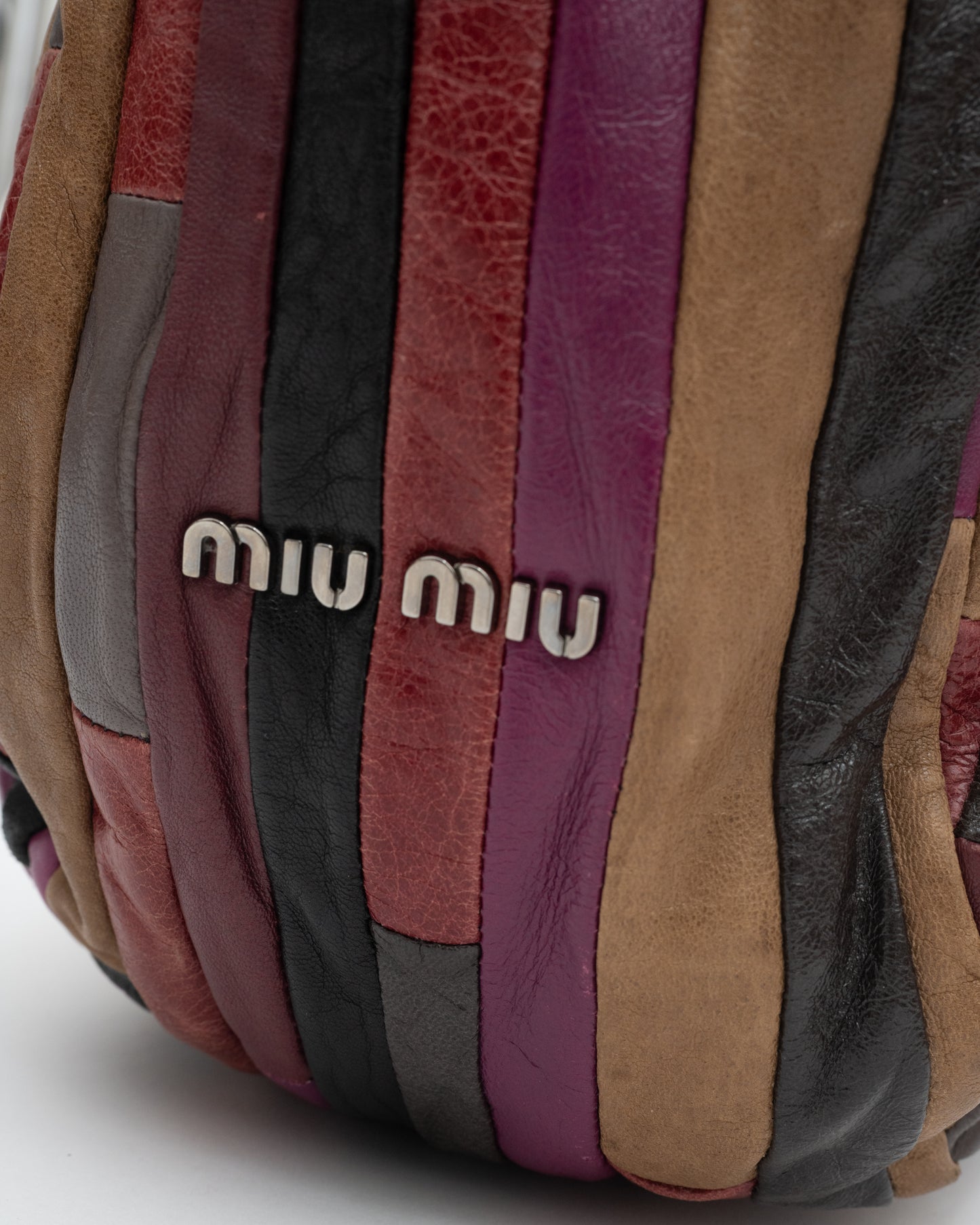 2000s MIU MIU Multicolor Patchwork Leather Bag