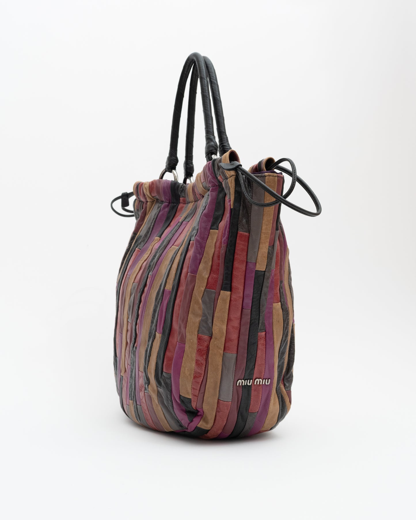2000s MIU MIU Multicolor Patchwork Leather Bag