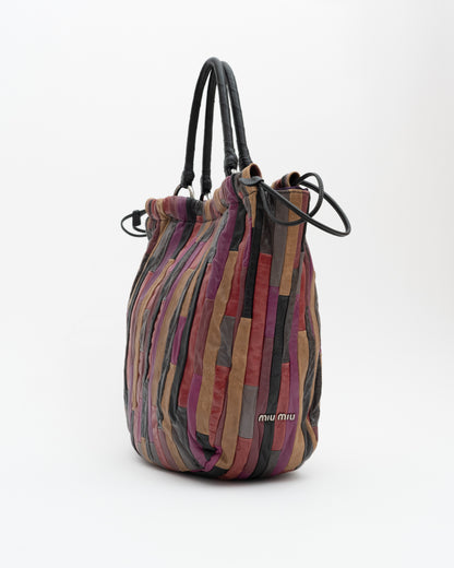 2000s MIU MIU Multicolor Patchwork Leather Bag