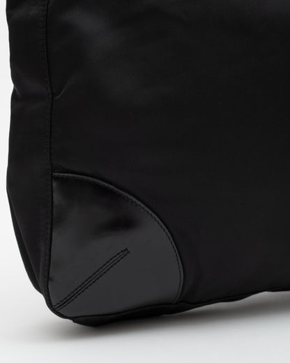 90s PRADA Black Tessusto Tote