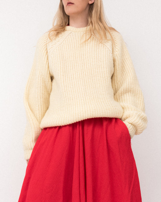 Vintage Chunky Knit Sweater (S/M)