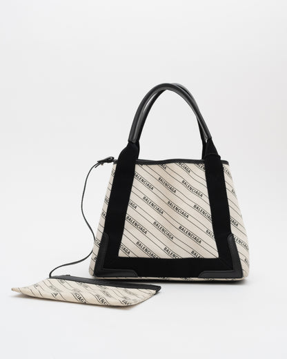 SS2019 BALENCIAGA Ivory Cabas Bag w/Pouch