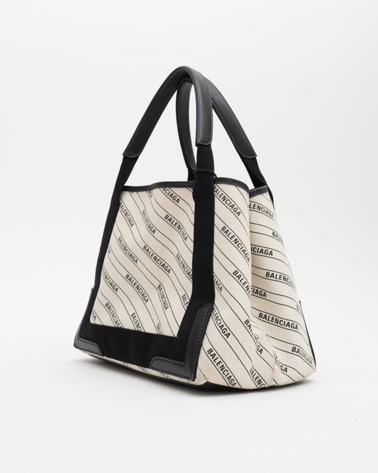 SS2019 BALENCIAGA Ivory Cabas Bag w/Pouch
