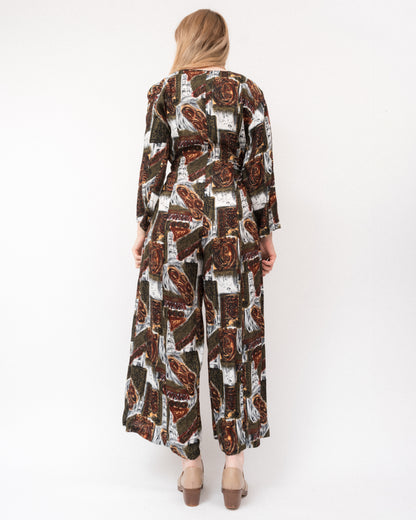 Vintage Abstract Jumpsuit (S-L)