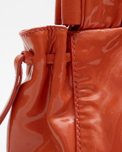 2000s MIU MIU Orange Vitello Lux 2Way Bag (as is)