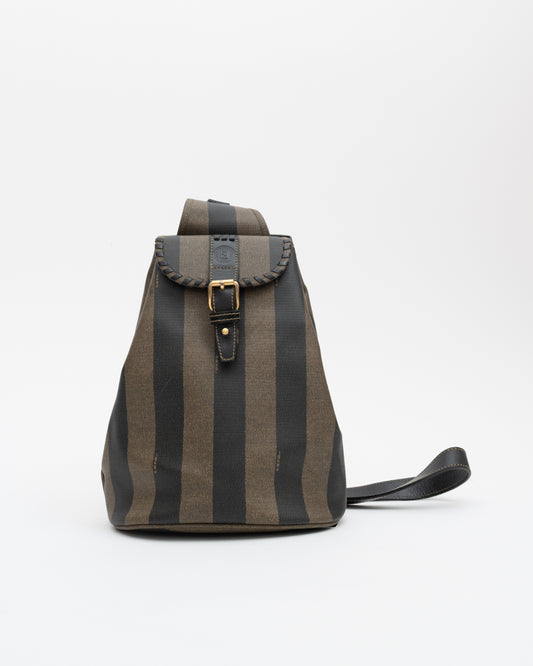 90s FENDI Pequin One Shoulder Backpack