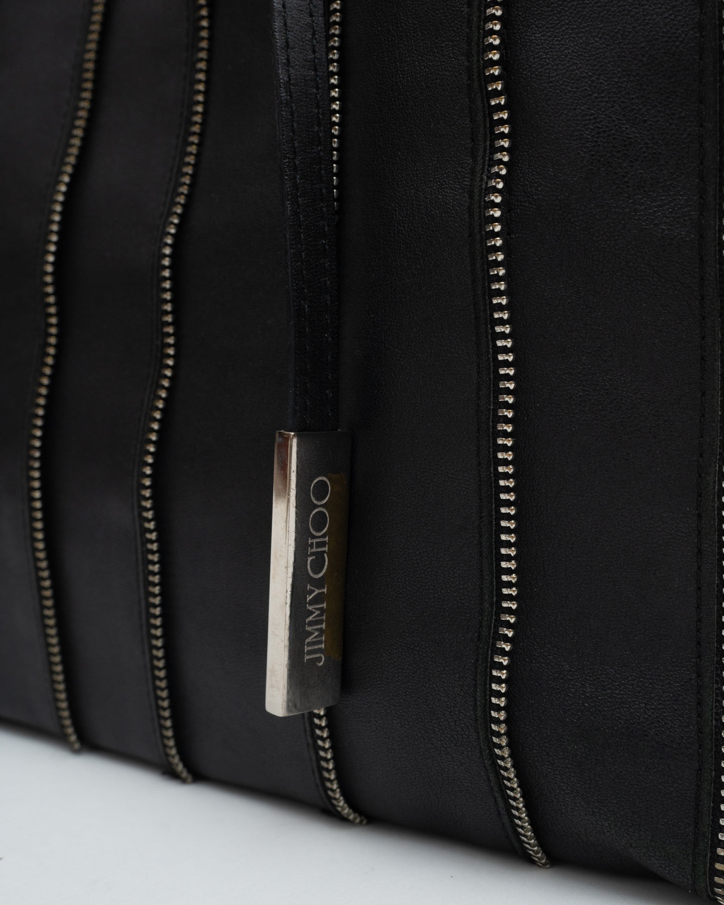 2000s Rare JIMMY CHOO Large Zipper Bag