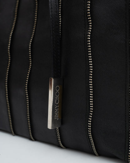 2000s Rare JIMMY CHOO Large Zipper Bag